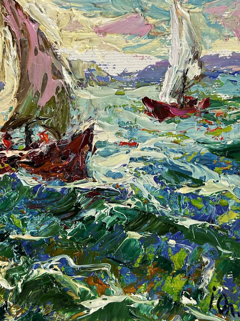 Oil painting Early morning at sea Oleksiy Ivanyuk - 10