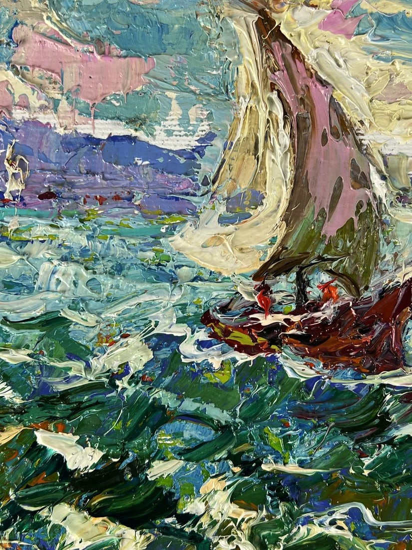 Oil painting Early morning at sea Oleksiy Ivanyuk - 4