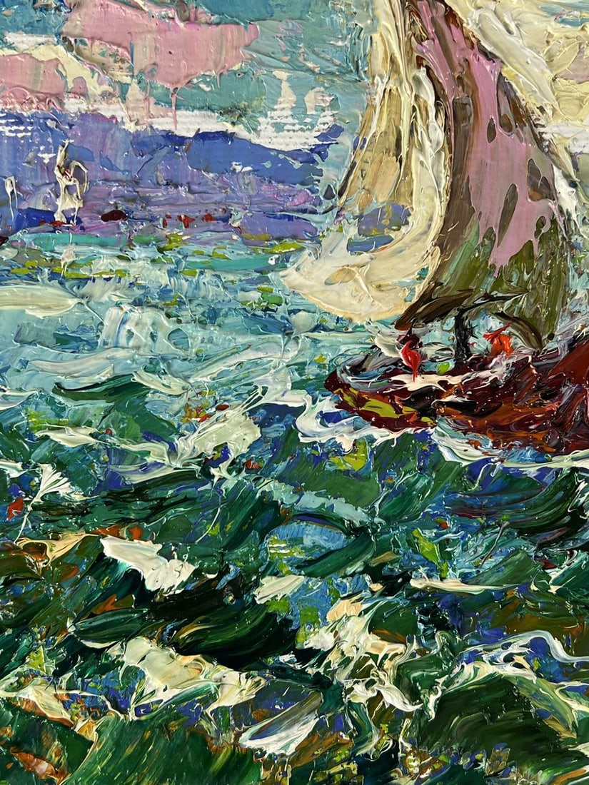 Oil painting Early morning at sea Oleksiy Ivanyuk - 5