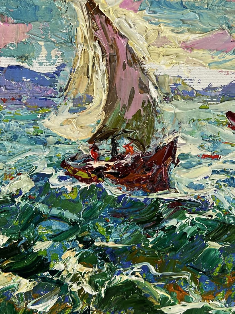 Oil painting Early morning at sea Oleksiy Ivanyuk - 6