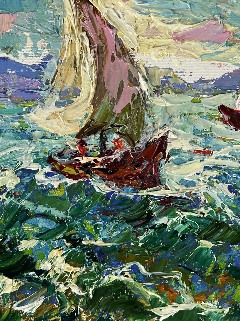 Oil painting Early morning at sea Oleksiy Ivanyuk - 7