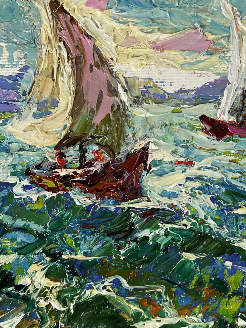 Oil painting Early morning at sea Oleksiy Ivanyuk - 8