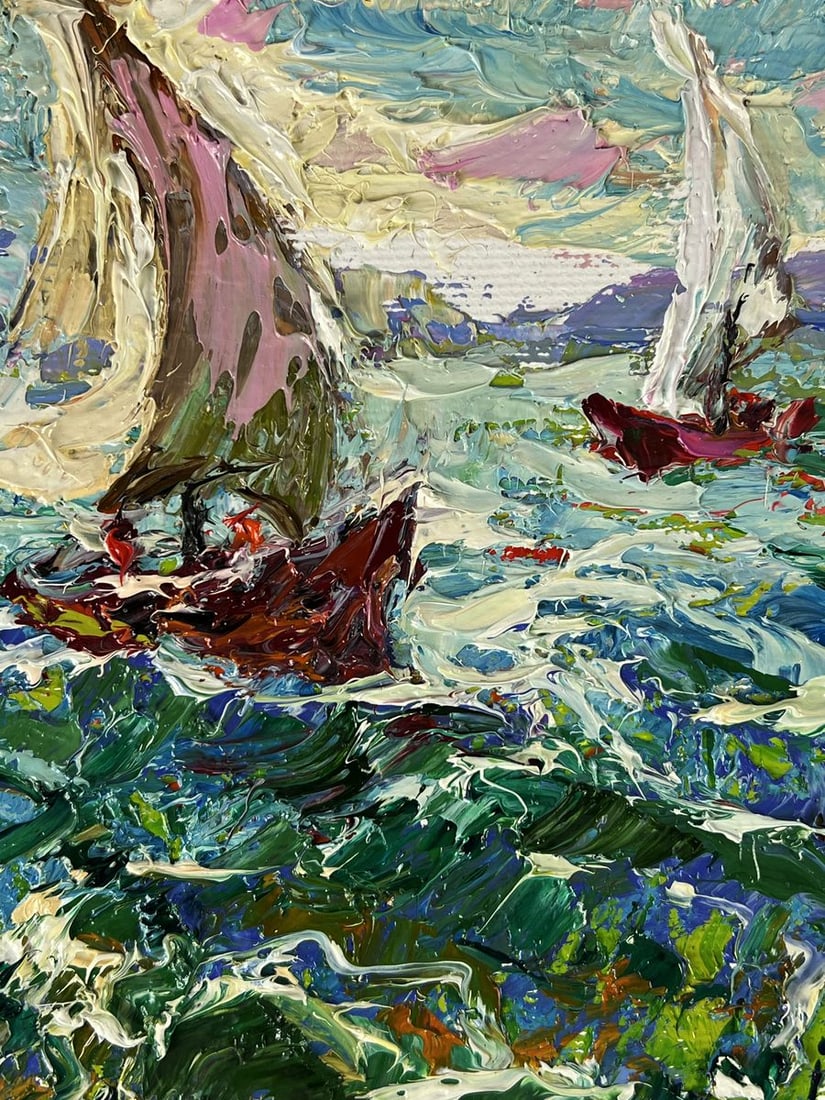 Oil painting Early morning at sea Oleksiy Ivanyuk - 9