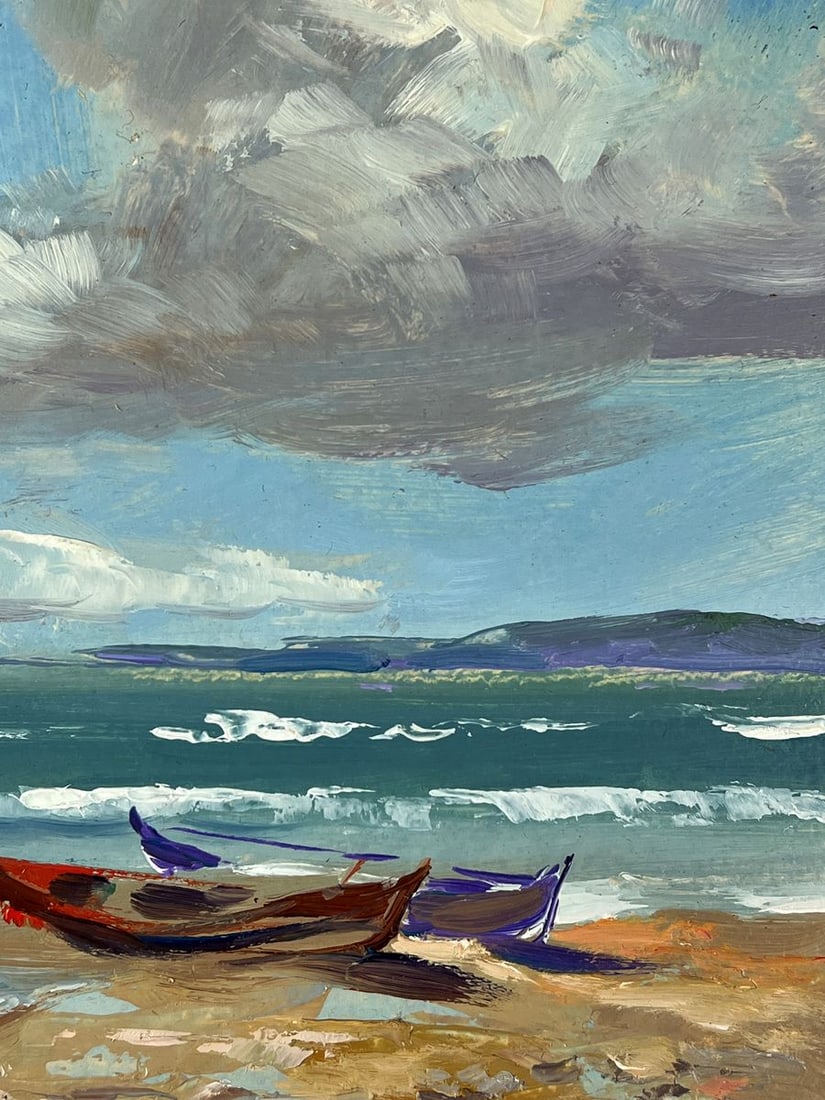 Oil painting Rain is coming over the sea Yuriy Suprunchuk - 10
