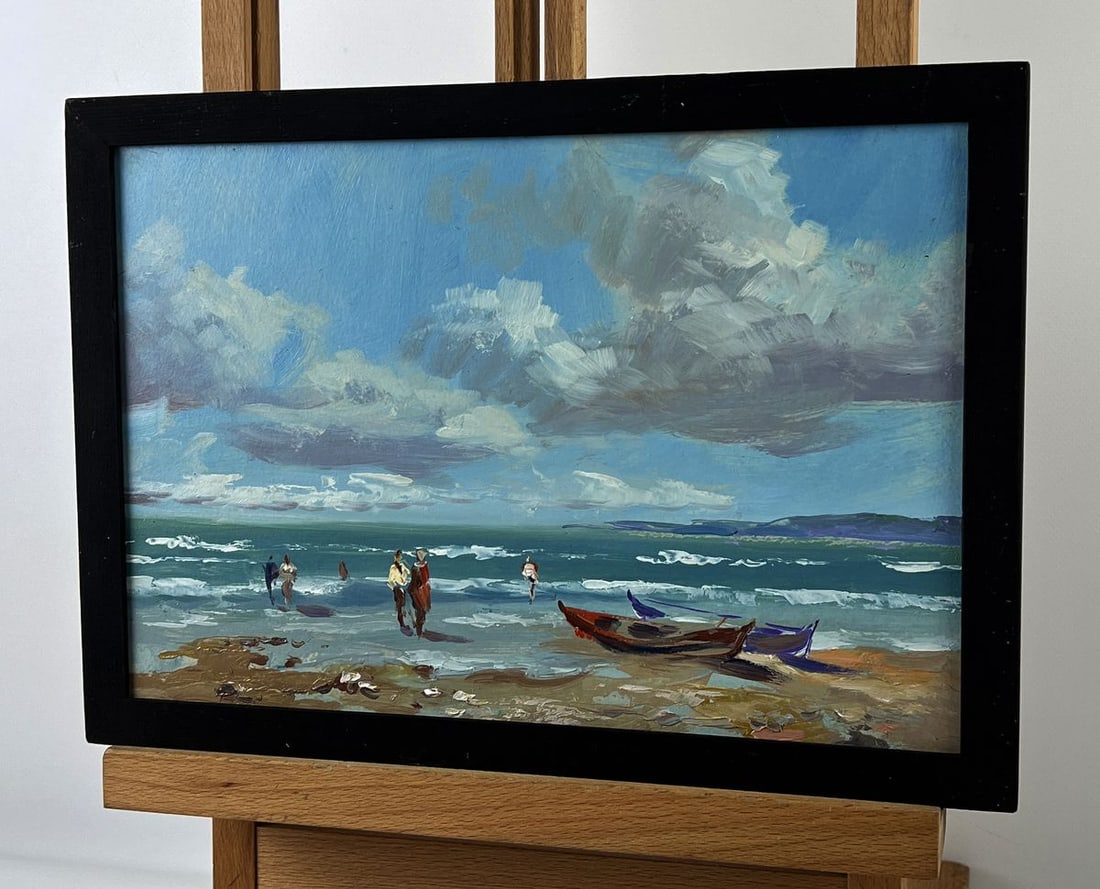 Oil painting Rain is coming over the sea Yuriy Suprunchuk - 2