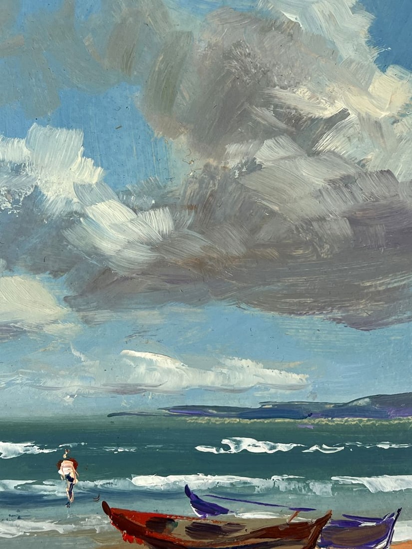 Oil painting Rain is coming over the sea Yuriy Suprunchuk - 8