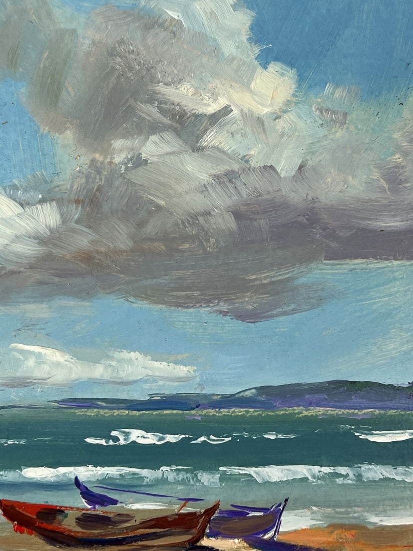 Oil painting Rain is coming over the sea Yuriy Suprunchuk - 9