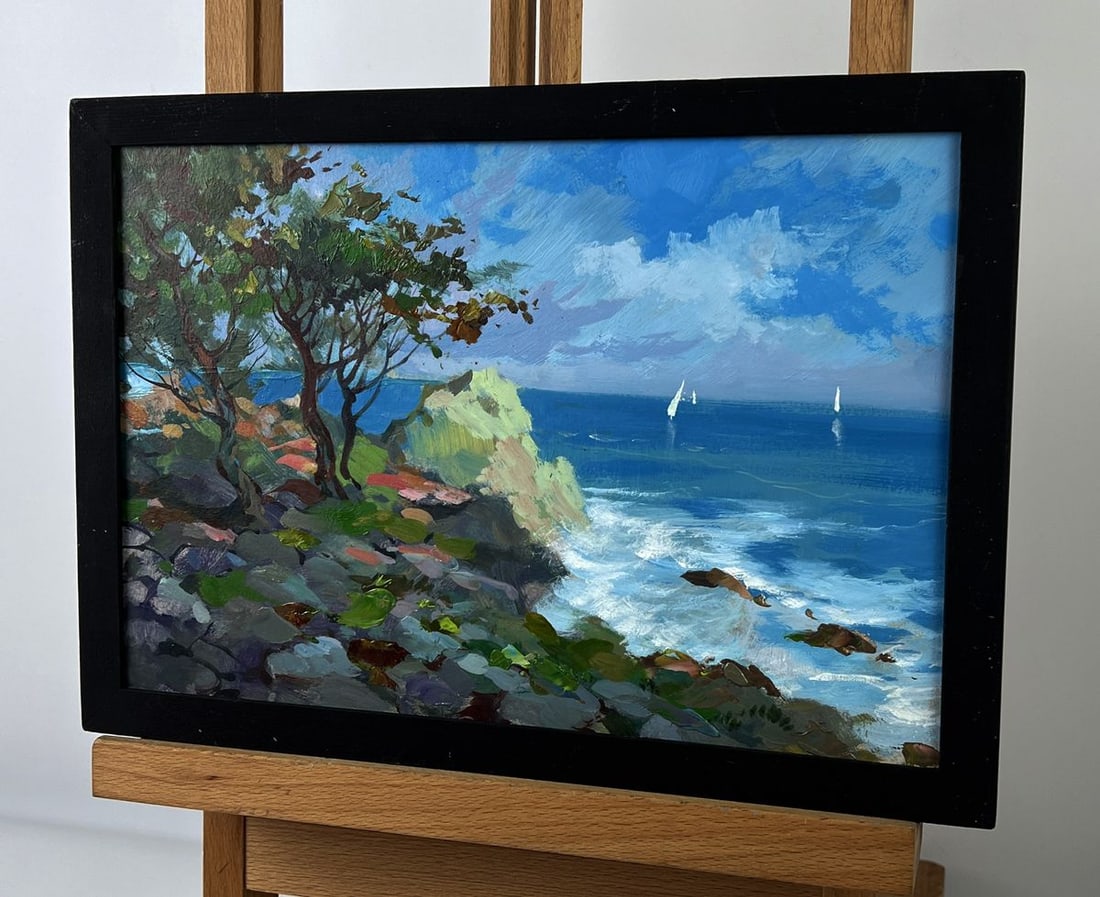 Oil painting Beautiful Sea View Yuriy Suprunchuk - 2