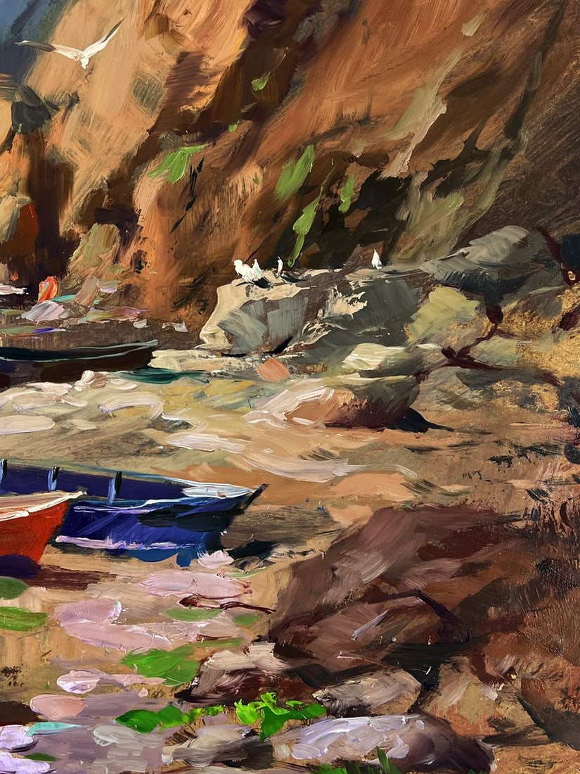 Oil painting Rocky Pier of the Sea Yuriy Suprunchuk - 10