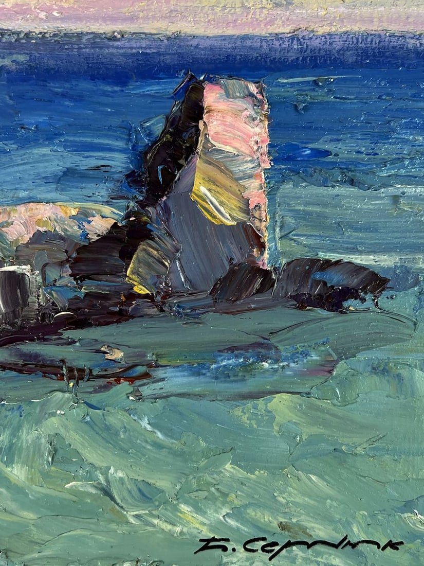 Oil painting Evening sea horizon Boris Serdyuk - 10