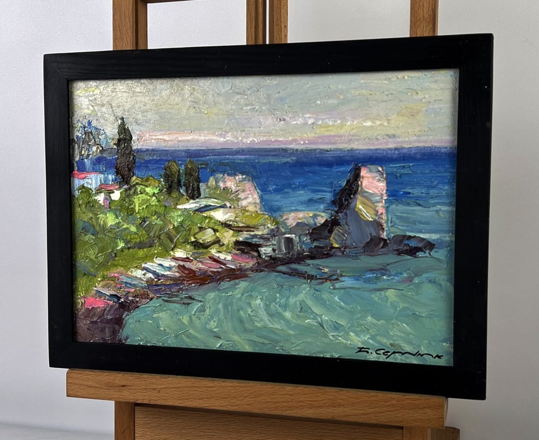 Oil painting Evening sea horizon Boris Serdyuk - 2
