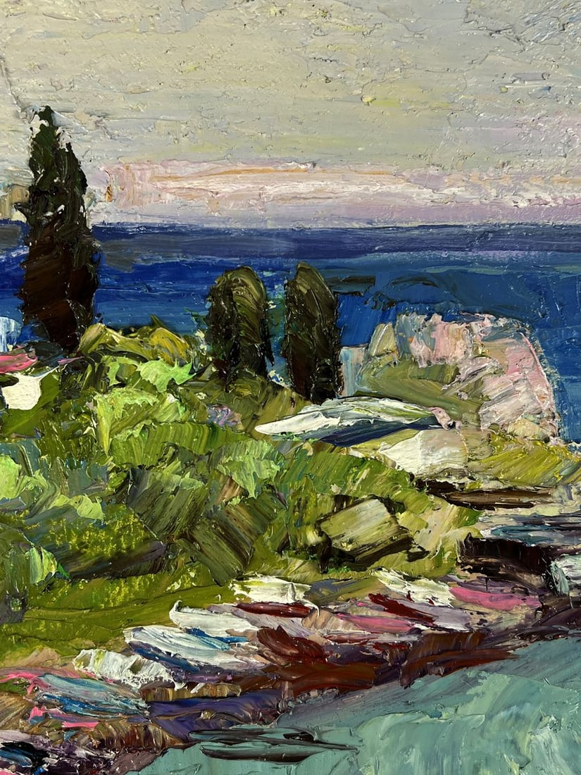 Oil painting Evening sea horizon Boris Serdyuk - 4