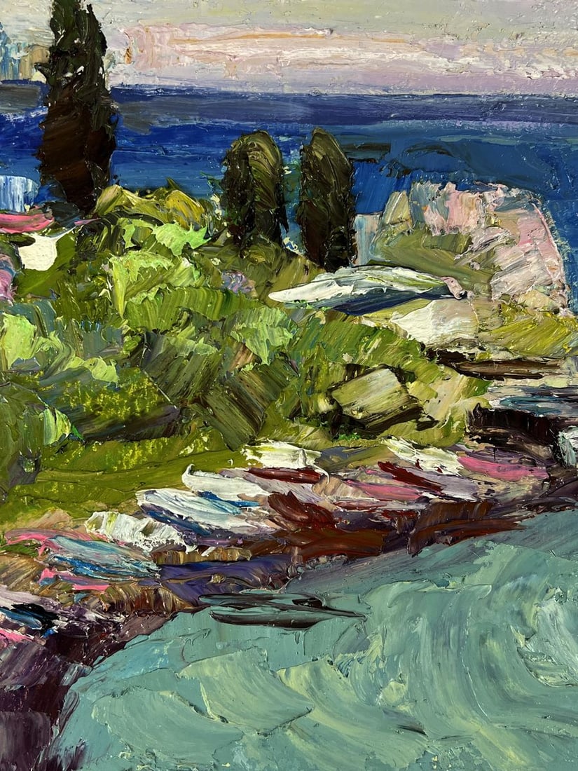 Oil painting Evening sea horizon Boris Serdyuk - 5