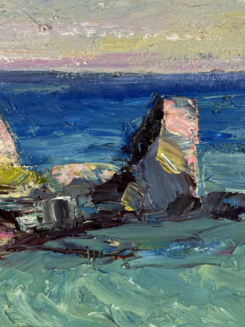 Oil painting Evening sea horizon Boris Serdyuk - 8