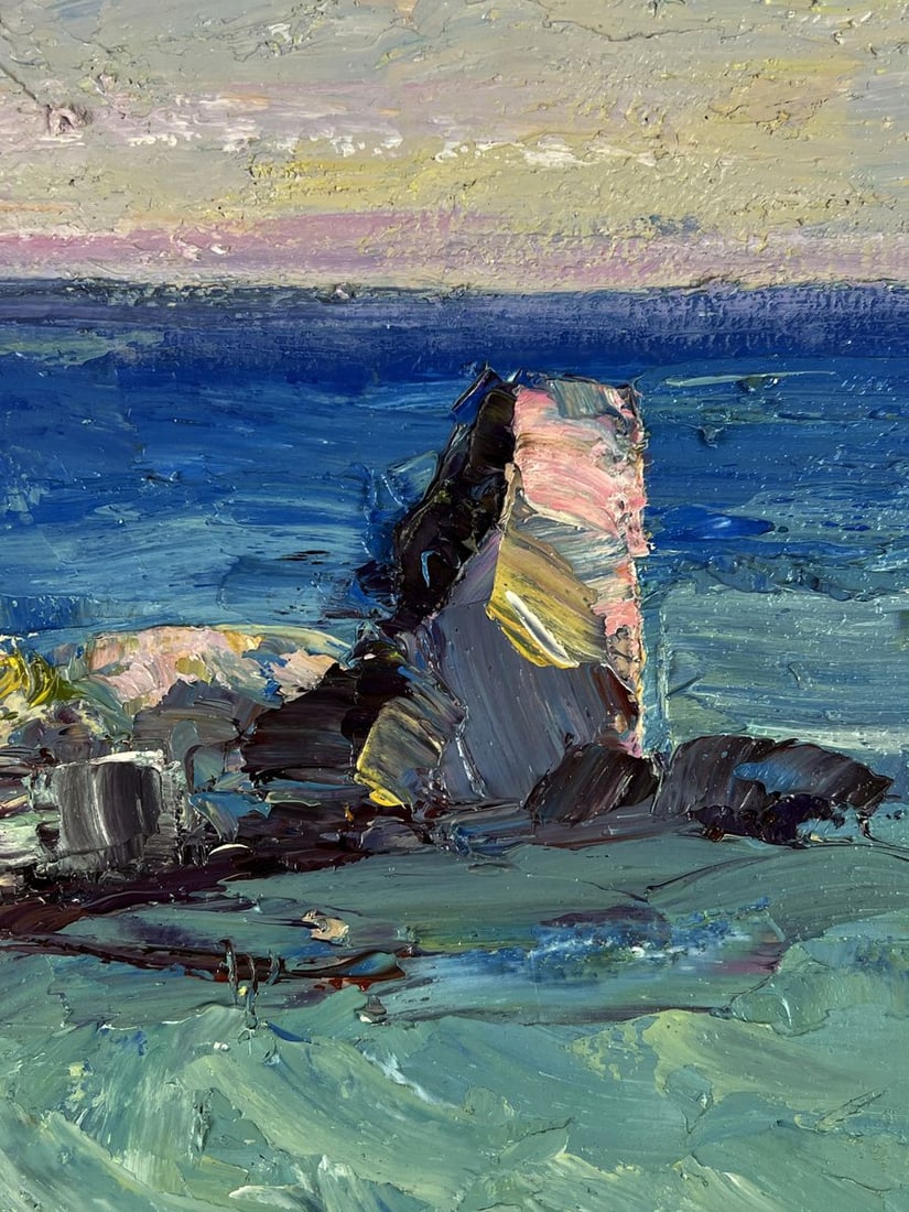 Oil painting Evening sea horizon Boris Serdyuk - 9