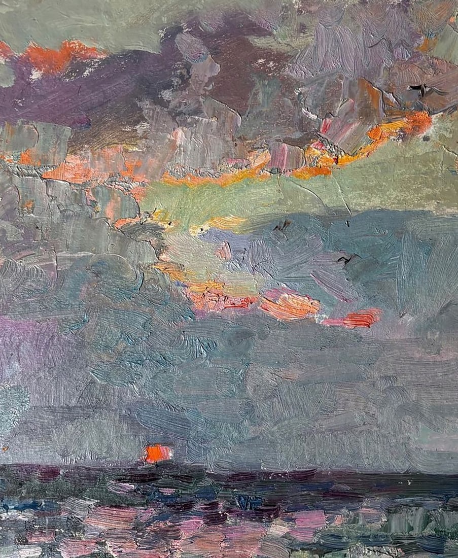 Oil painting Sunset Over the Sea Ivan Kovalenko - 2