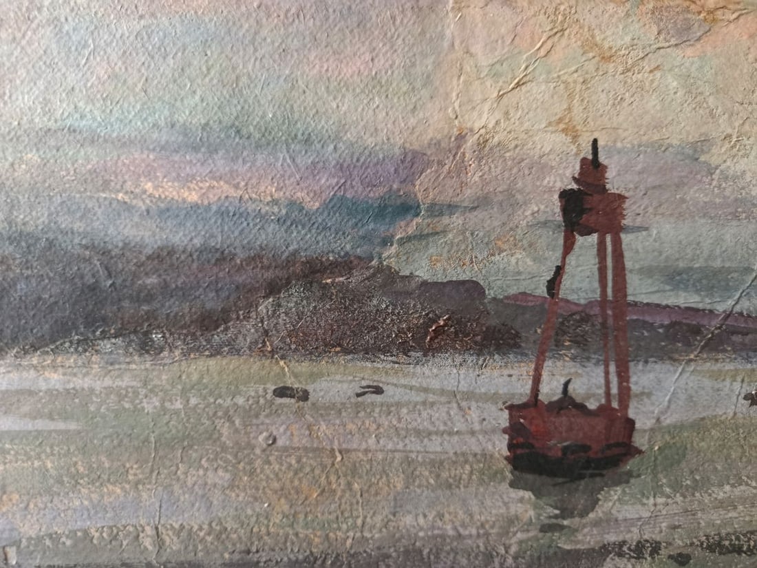 Oil painting A distant ship at sea Alexander Zakharov - 2