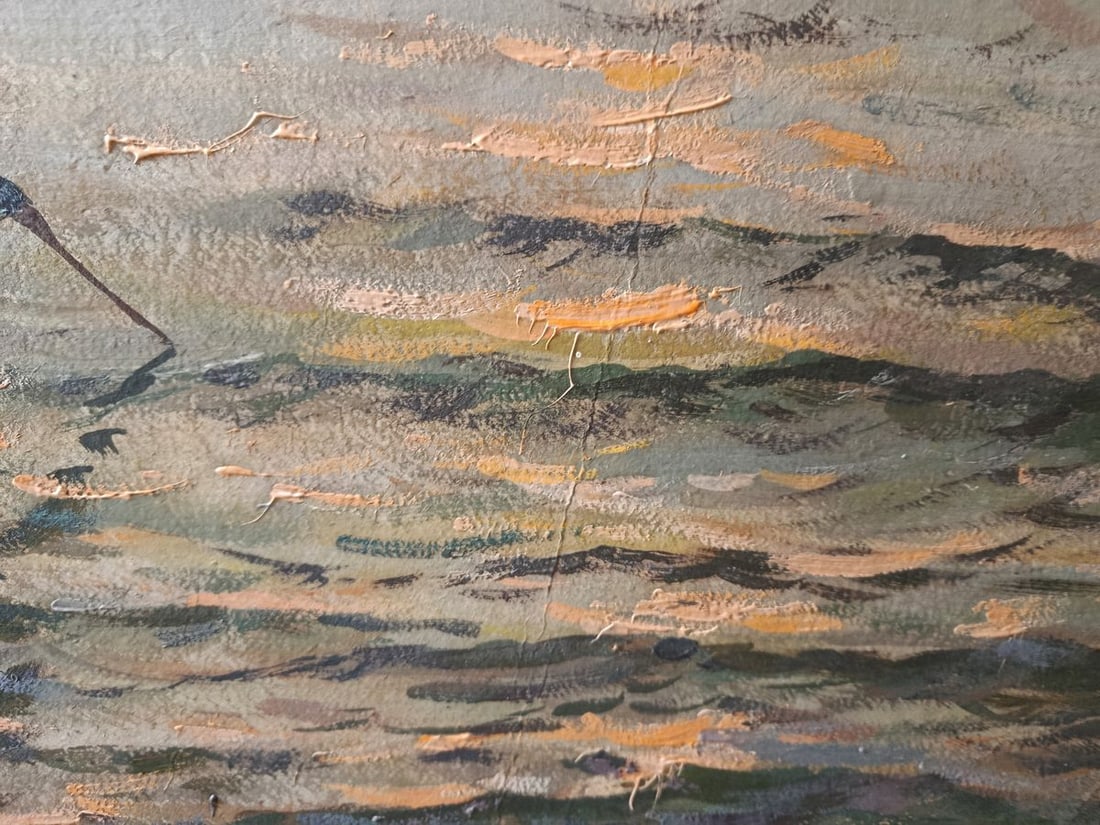 Oil painting A distant ship at sea Alexander Zakharov - 6