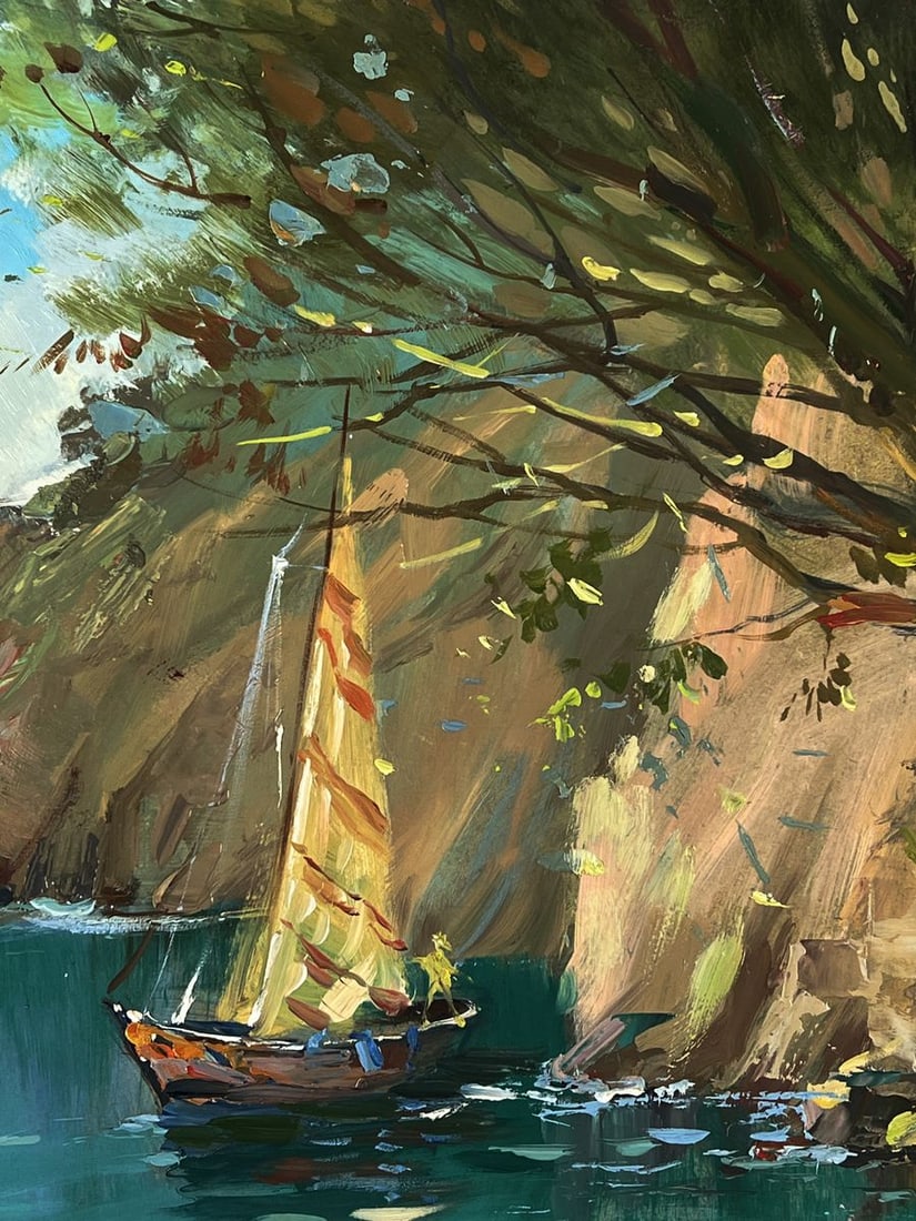 Oil painting Boats on the shore Yuriy Suprunchuk - 6