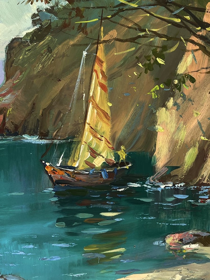 Oil painting Boats on the shore Yuriy Suprunchuk - 8