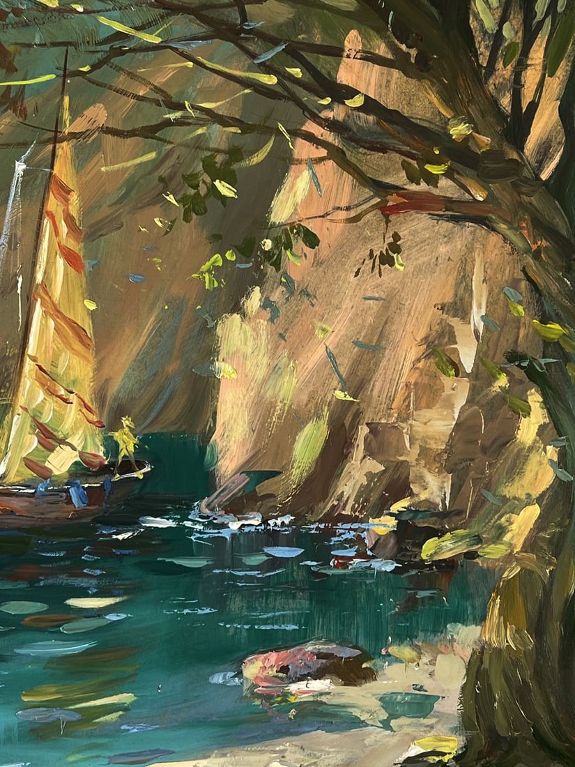 Oil painting Boats on the shore Yuriy Suprunchuk - 9