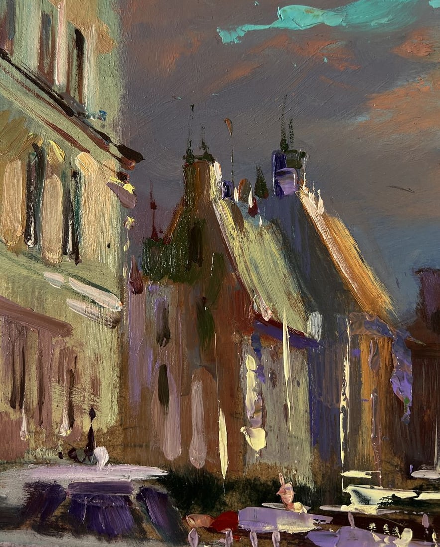 Oil painting City sailboats Yuriy Suprunchuk - 6