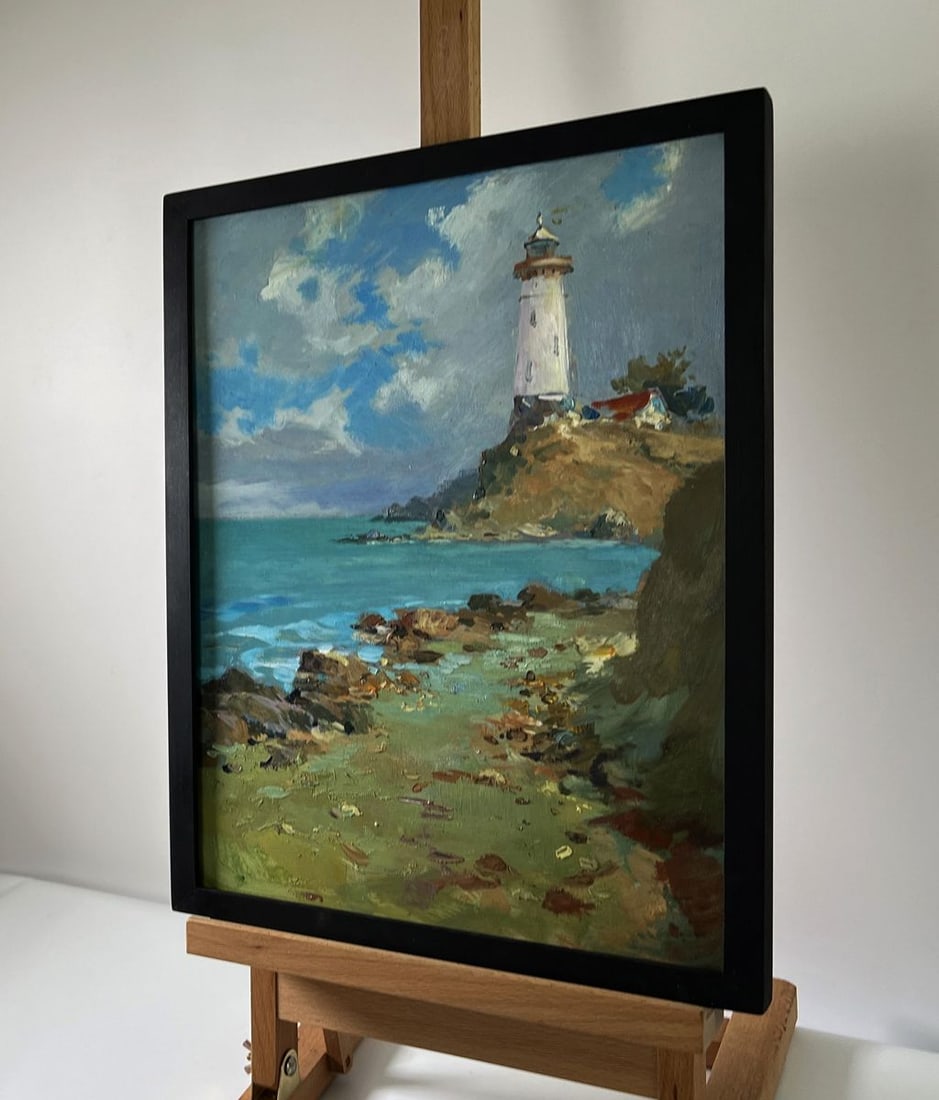 Oil painting Coast with a lighthouse Yuriy Suprunchuk - 2