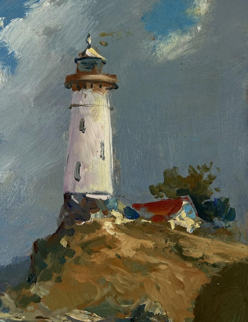 Oil painting Coast with a lighthouse Yuriy Suprunchuk - 4