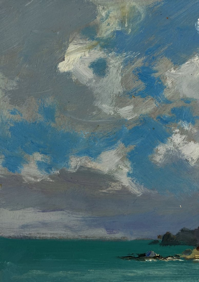 Oil painting Coast with a lighthouse Yuriy Suprunchuk - 5