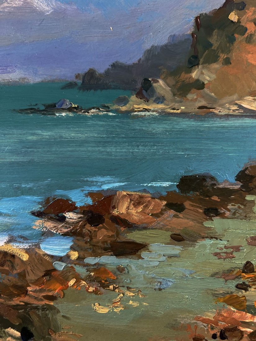 Oil painting Coast with a lighthouse Yuriy Suprunchuk - 6