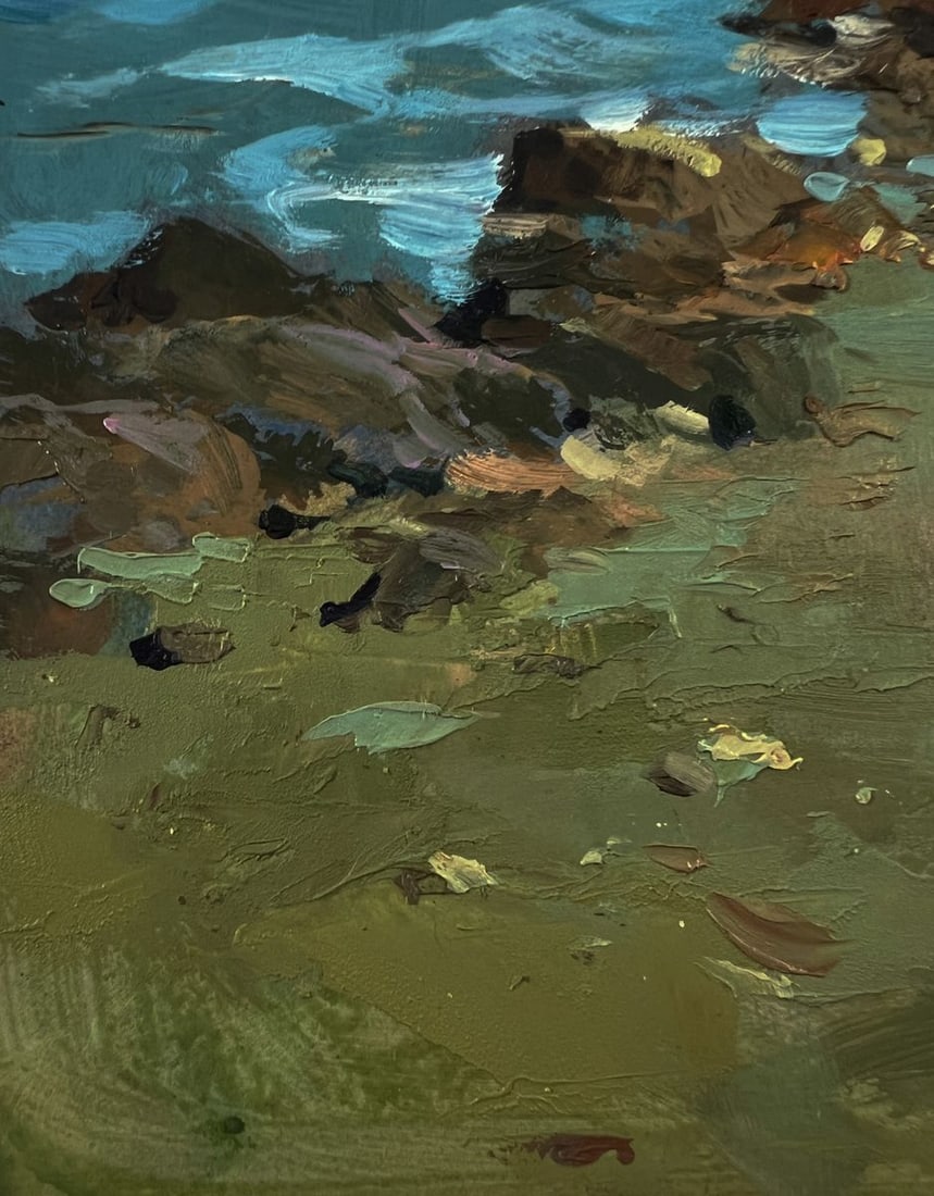 Oil painting Coast with a lighthouse Yuriy Suprunchuk - 7