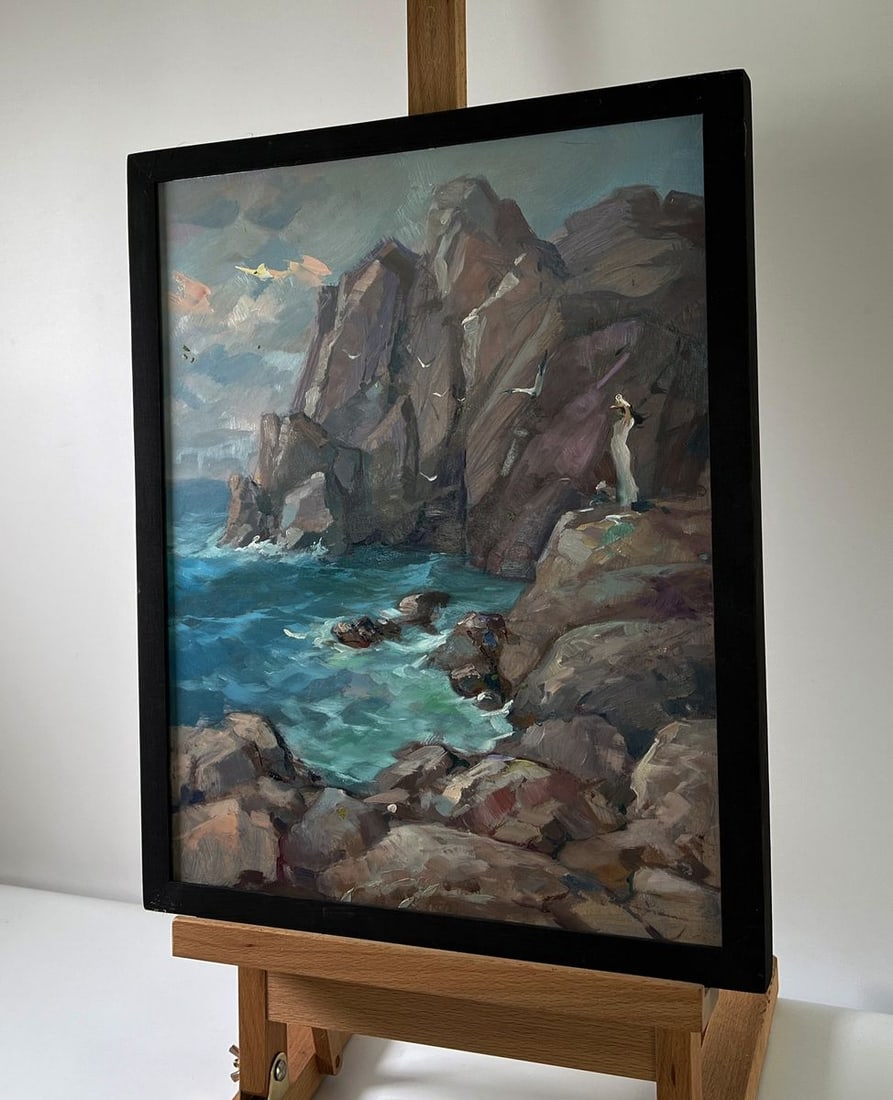 Oil painting Rocks off the coast Yuriy Suprunchuk - 2