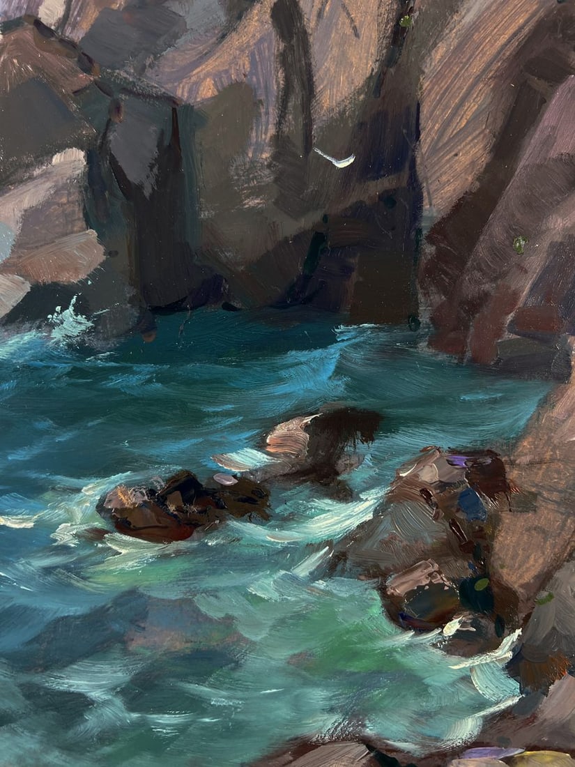 Oil painting Rocks off the coast Yuriy Suprunchuk - 6
