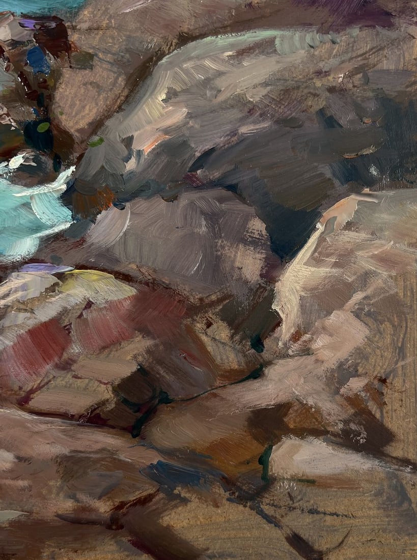 Oil painting Rocks off the coast Yuriy Suprunchuk - 8