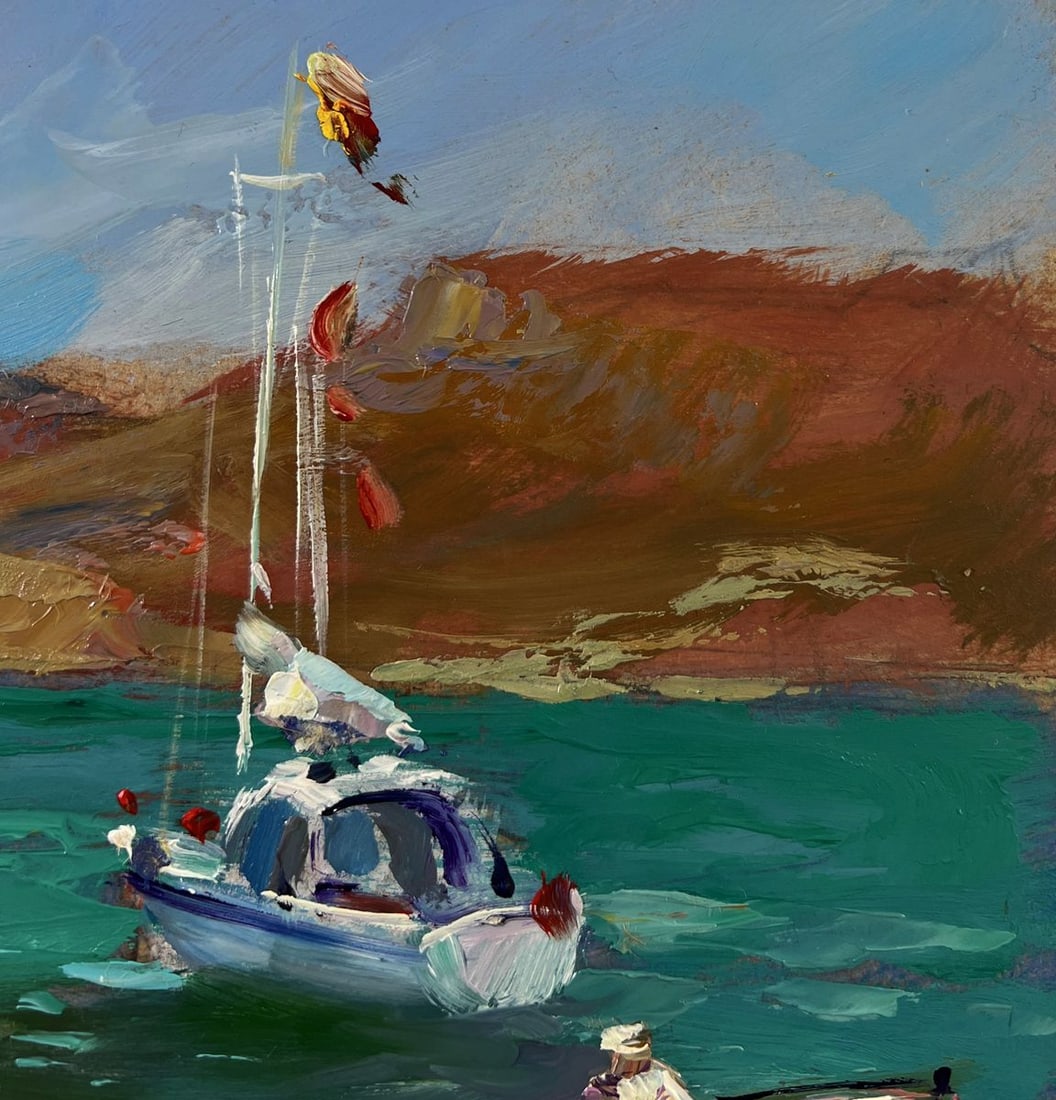 Oil painting Boats on the seashore Yuriy Suprunchuk - 4
