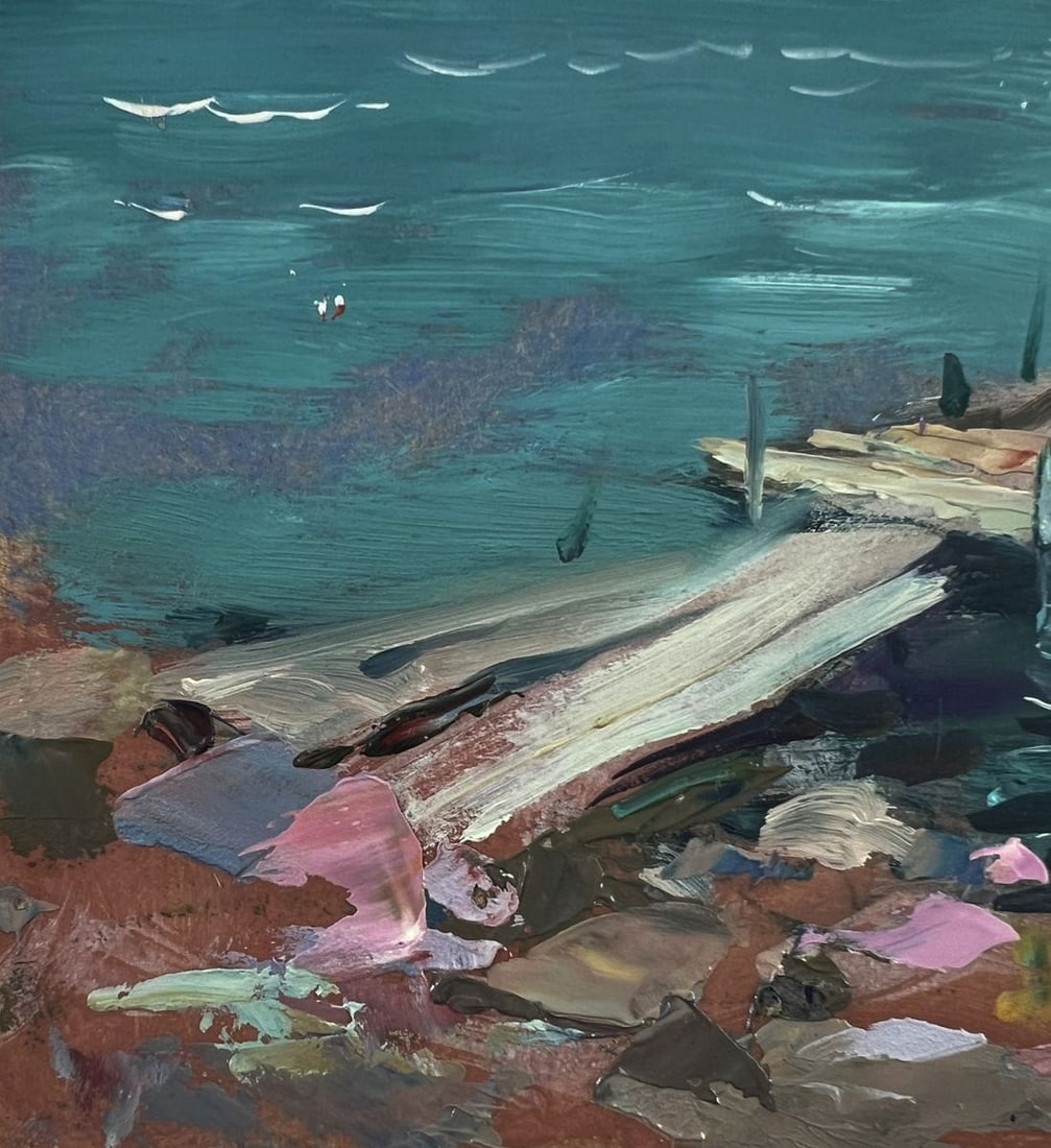 Oil painting Boats on the seashore Yuriy Suprunchuk - 7