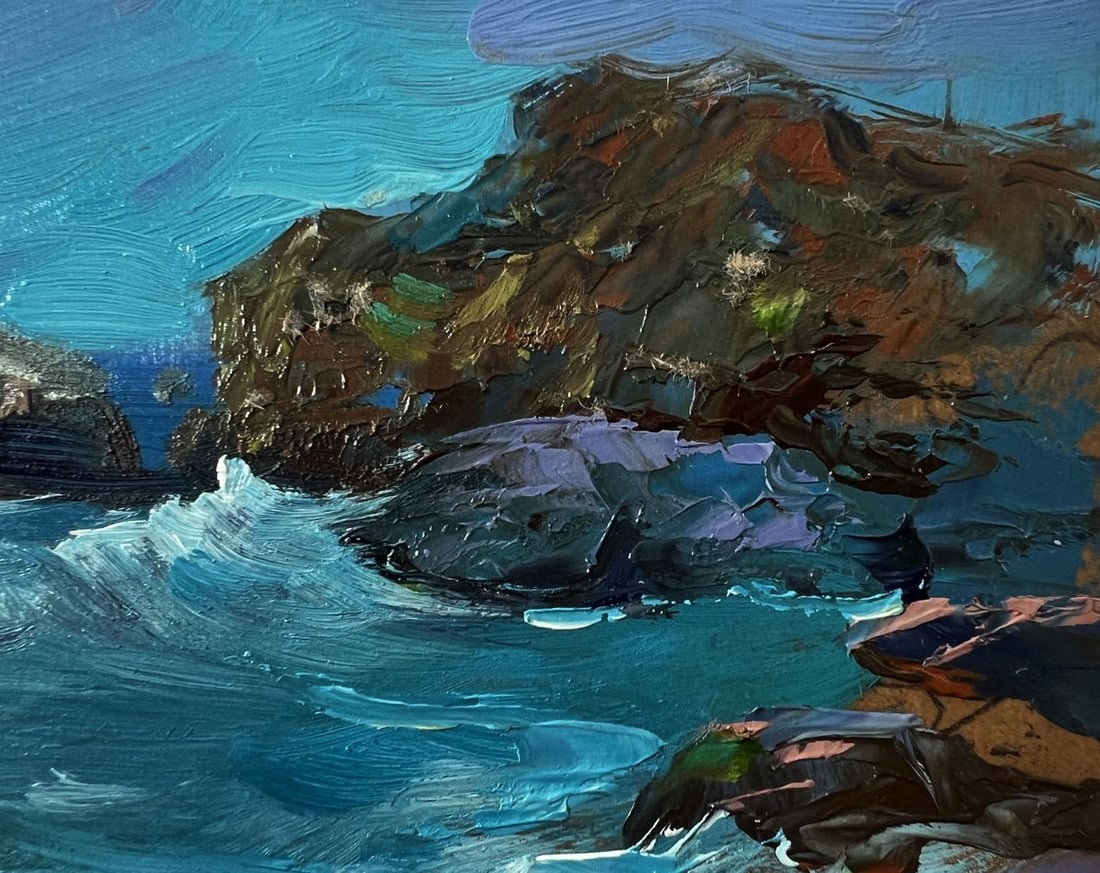 Oil painting Boats on the seashore Yuriy Suprunchuk - 4