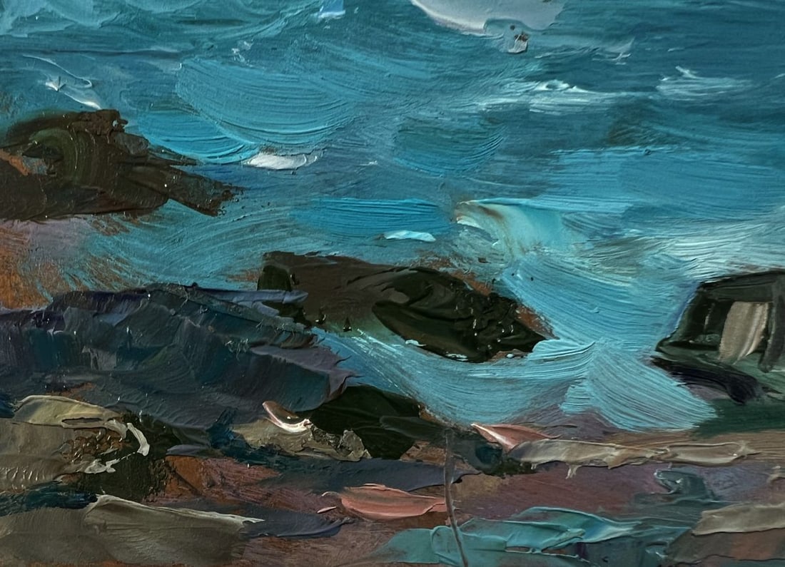 Oil painting Boats on the seashore Yuriy Suprunchuk - 6