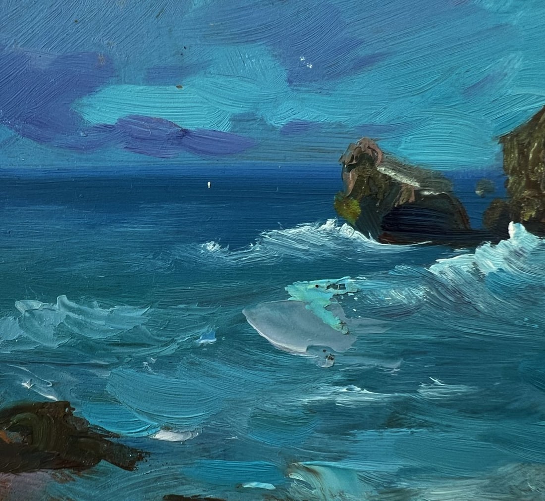 Oil painting Boats on the seashore Yuriy Suprunchuk - 7