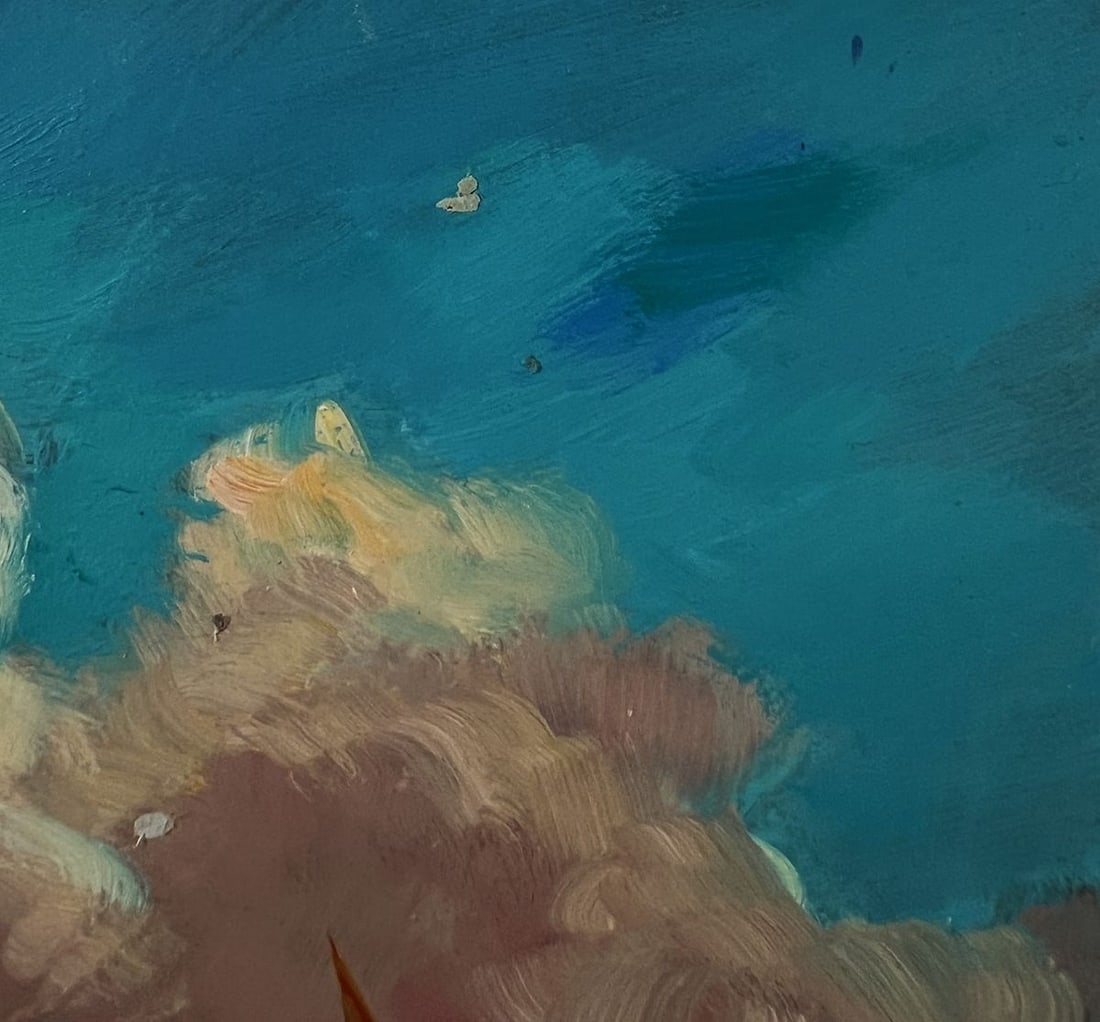 Oil painting Sunset at sea with ships Yuriy Suprunchuk - 4