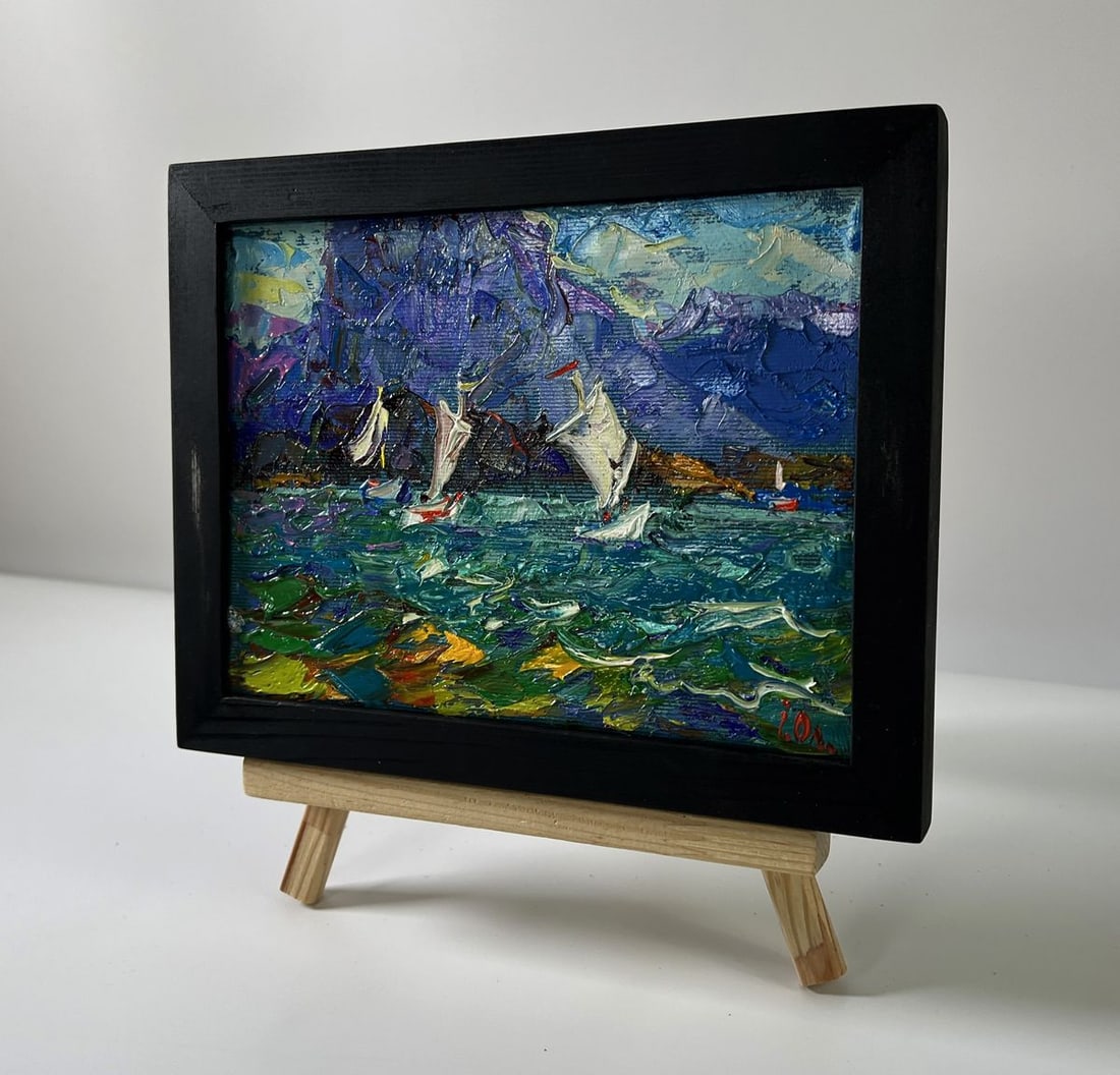Oil painting Boats on the shore Oleksiy Ivanyuk - 2