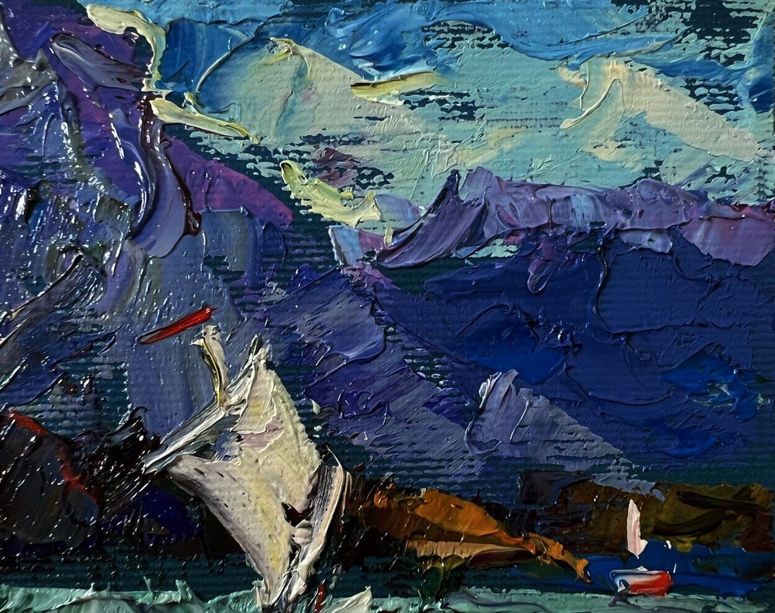 Oil painting Boats on the shore Oleksiy Ivanyuk - 4