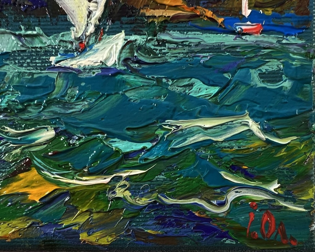 Oil painting Boats on the shore Oleksiy Ivanyuk - 5