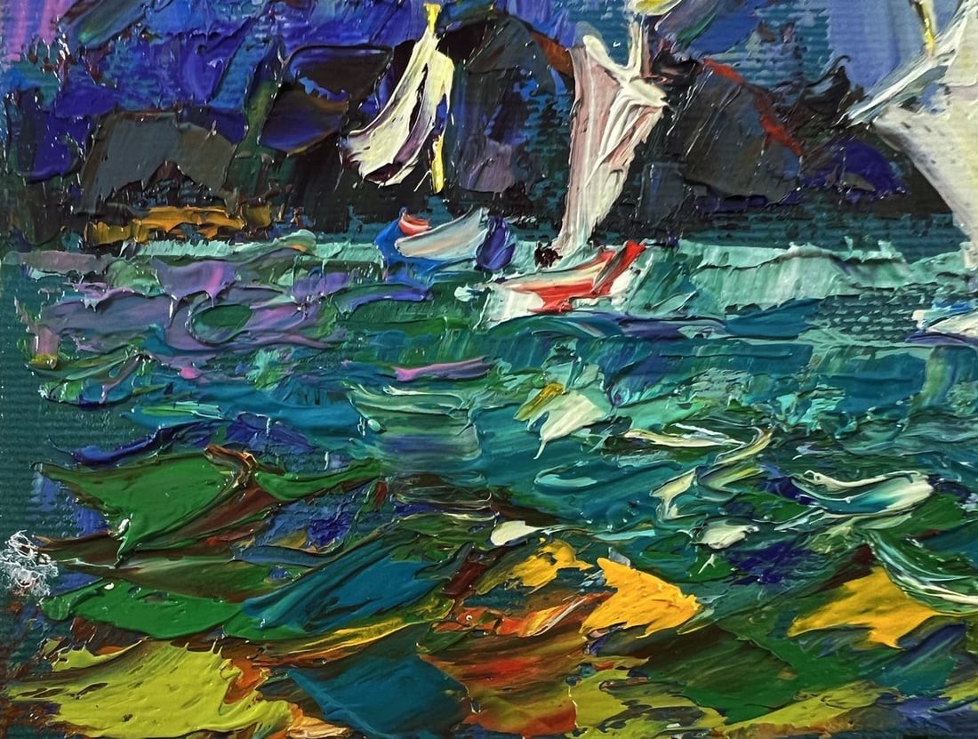 Oil painting Boats on the shore Oleksiy Ivanyuk - 6