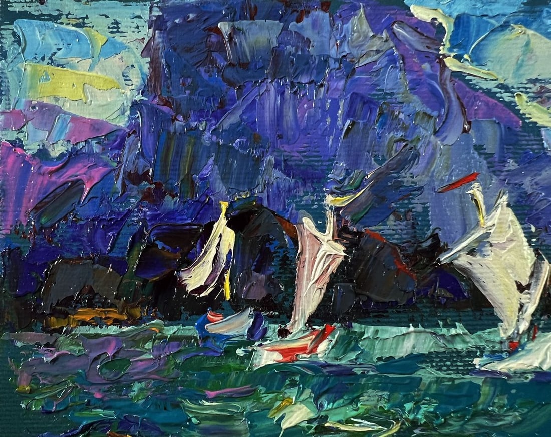 Oil painting Boats on the shore Oleksiy Ivanyuk - 7