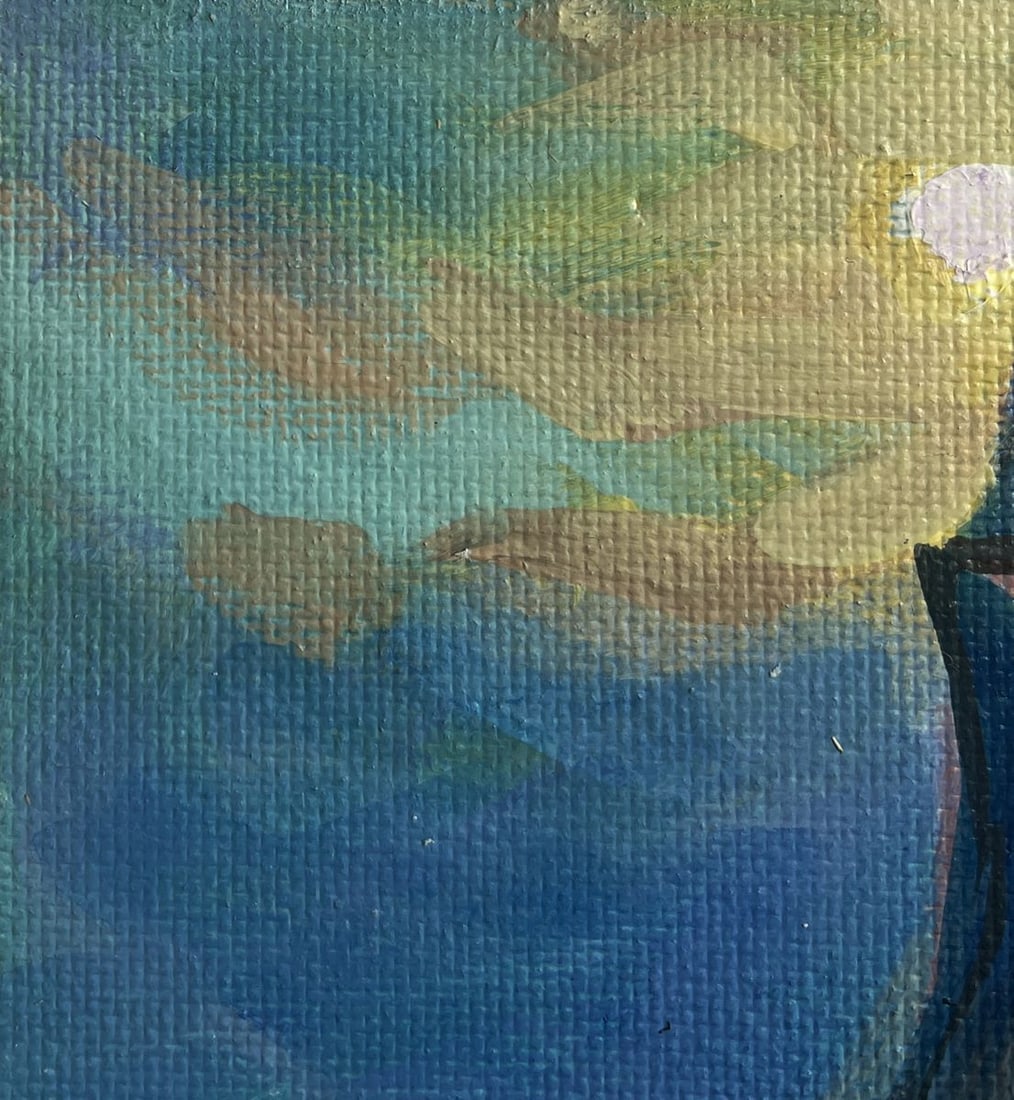 Acrylic painting A ship on the sea waves Mykhailo Patskan - 6