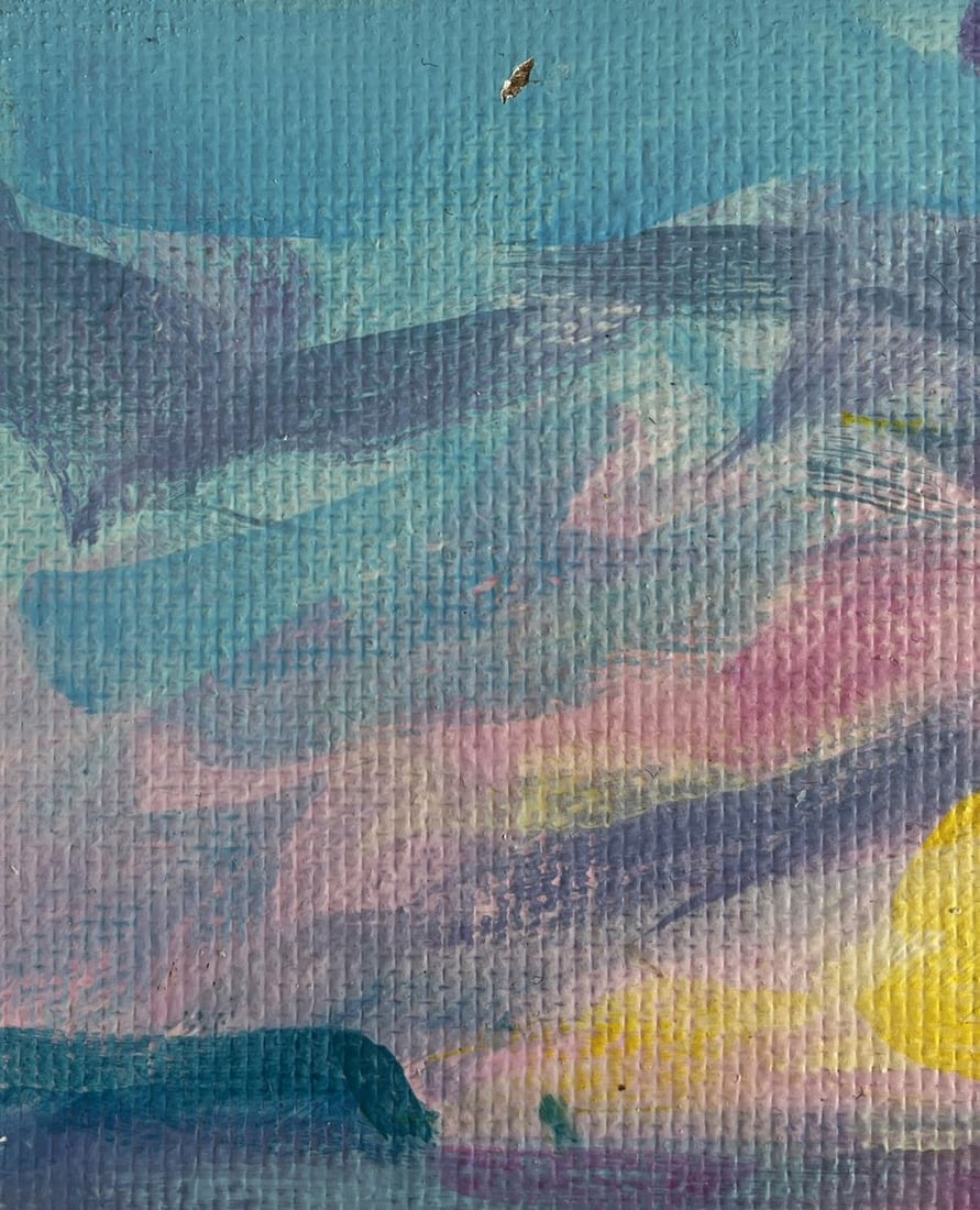 Acrylic painting Sea sunset on ships Mykhailo Patskan - 6