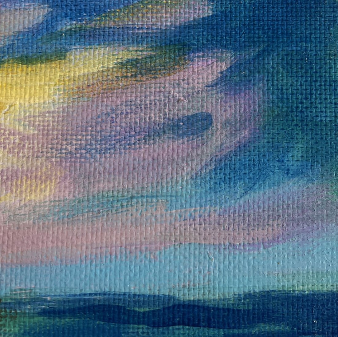 Acrylic painting Admire the sunset at sea Mykhailo Patskan - 4