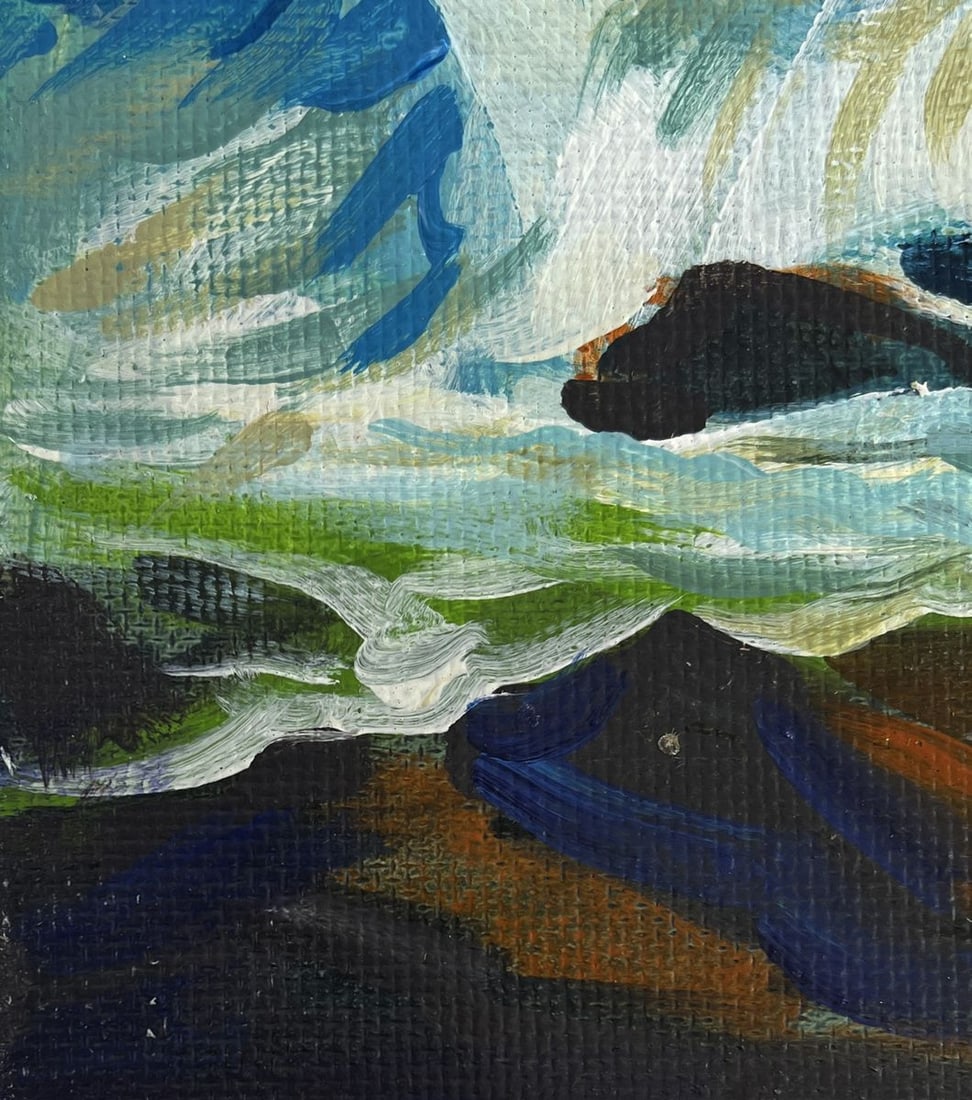 Acrylic painting Dance of the Waves Mykhailo Patskan - 7