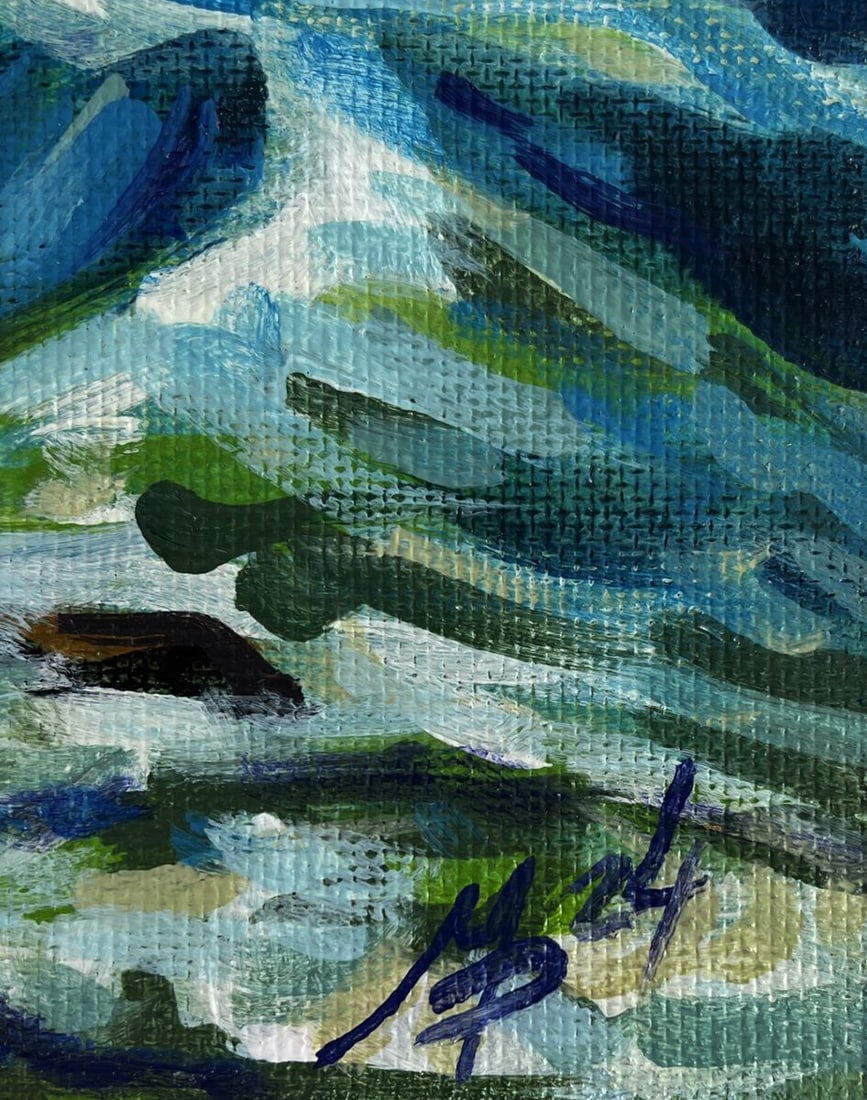 Acrylic painting Dance of the Waves Mykhailo Patskan - 9